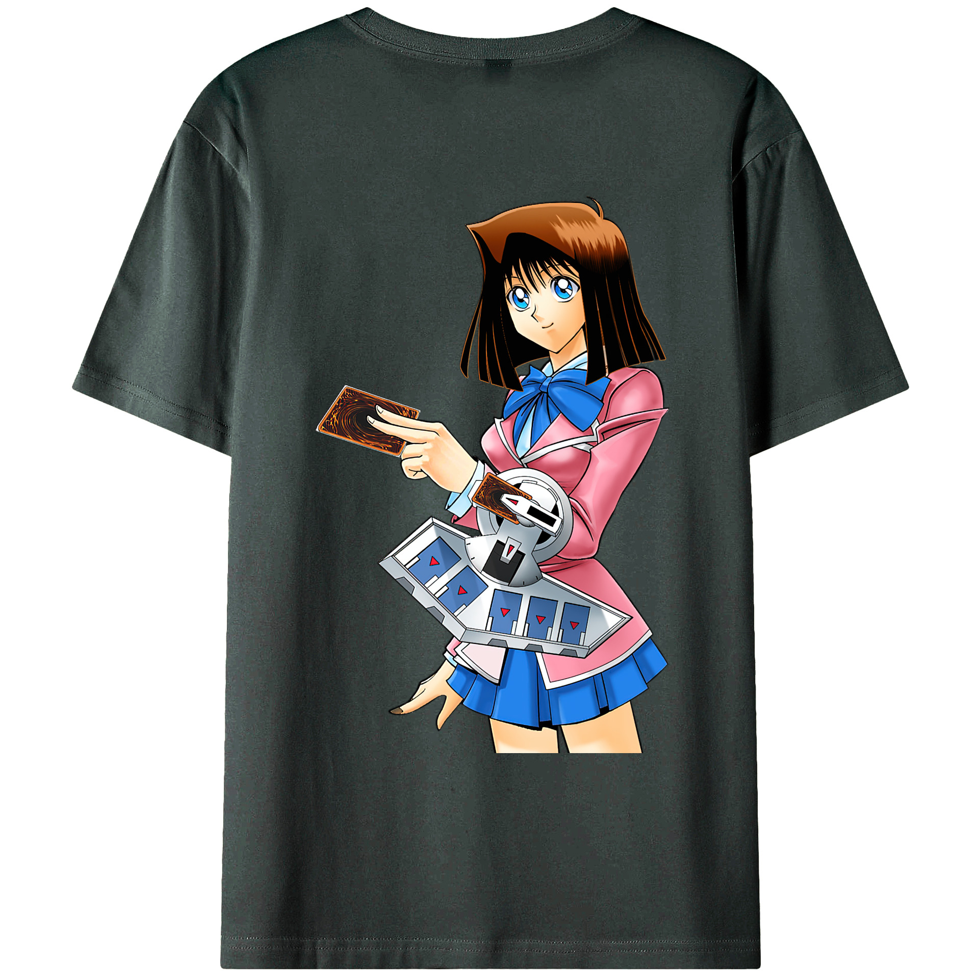 （画像用） 遊☆戯☆王 Yu-Gi-Oh! 綿100％ メンズ半袖Tシャツ（バックプリント） 通気性